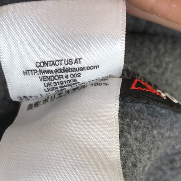 Eddie Bauer Women Vest Jacket Medium Full Zip Polartec Stand Up Collar Cozy Gray - Picture 9 of 14